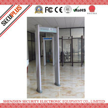 Plastic Material LCD display Waterproof 6 Zones Walk Through Metal Detector